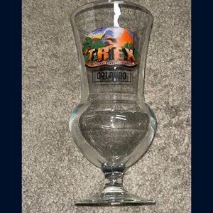 Official T Rex Orlando Beer Glass Vintage Used Pre Owned Fragile Glassware Used